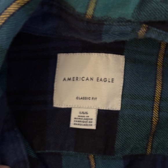 AE Outfitters Plaid Flannel Shirt Sz L Grunge Style Farmhouse  SKU 14 cabincore - Picture 3 of 8